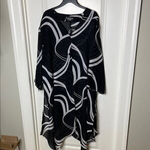 Plus size sheer dress or swim cover up